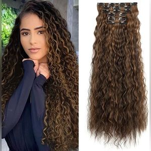 24” mermaid curly wave hair extensions